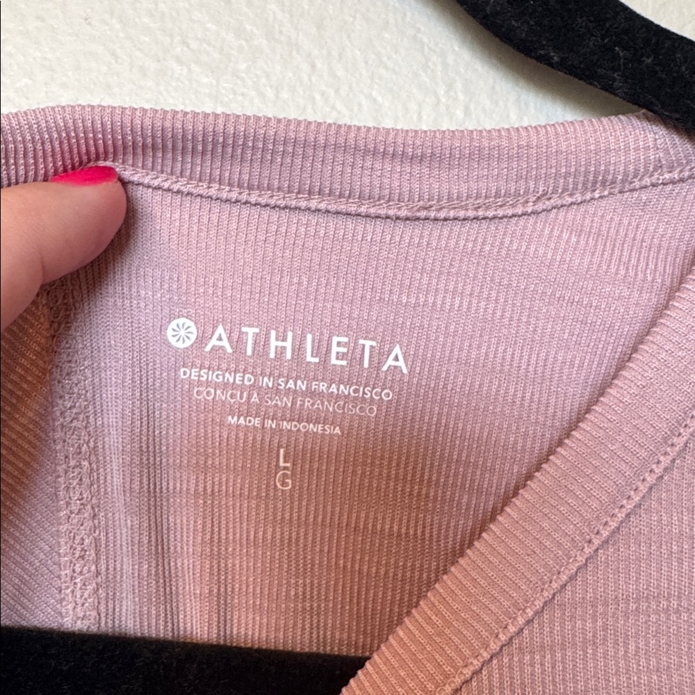 Athleta Pink Short Sleeve Tee - Picture 2 of 6